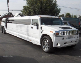 Hummer H2 limo белый